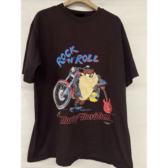 Harley-Davidson Other - Vintage 1993 Harley Davidson Taz T shirt XL LOONEY TUNES made in USA Rock n Roll